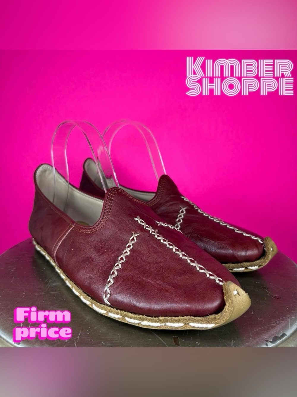 Hayri Usta Yemenici Turkish Traditional Yemeni Style Leather Slip-On Flat EU 38